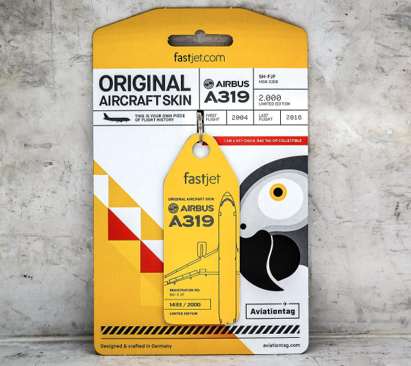 Airbus A319 – Yellow (fastjet co-branded)