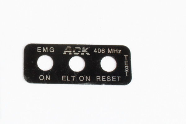ACK E-04 Schildchen horizontal für ELT Remote/Fernbedienung