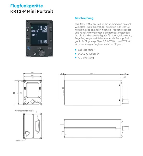 TQ KRT2-P Funkgerät Portrait