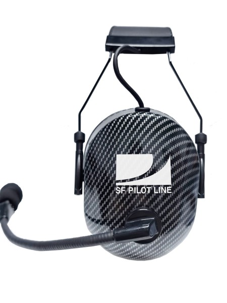 SF Pilot Line SF300C Headset - PJ-Stecker (GA), Carbon Optik, passiv