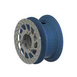 TOST 051159 Scheibenbremsrad MINI 150 42-30 für Achse 12 mm, Reifen 150x30