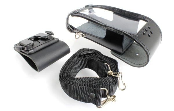 ICOM LC-A25 Ledertasche für IC-A25 mit Schultertrageriemen und Dreh-Gürtelhalter