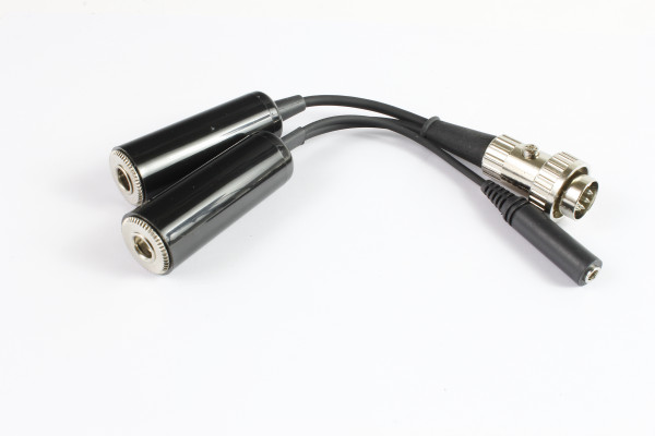 Headset-Adapter an 5-poligen 180° Stecker für TQ-Funkstationen