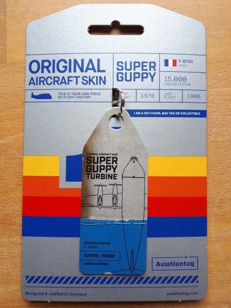 Aviationtag - Super Guppy Turbines - F-BTGV - silver+blue - mehrfarbig