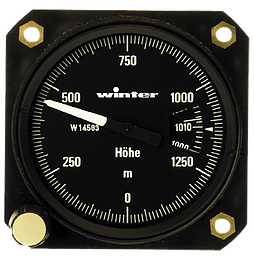 Winter 8030 UL-Höhenmesser EBH (57mm / 0-1.500 m / mbar)