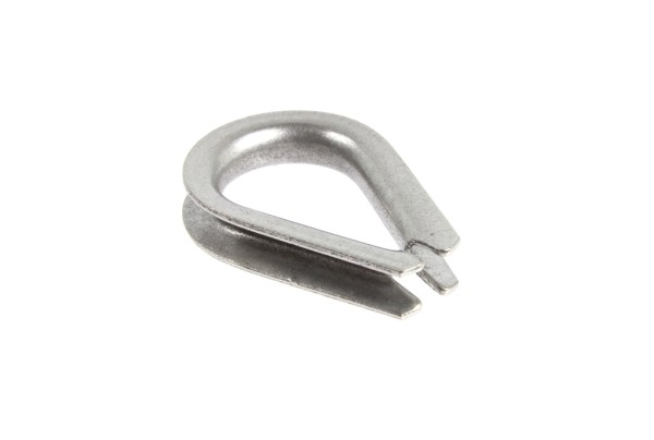 TOST 222300 Herzkausche 3 mm, Nirostahl für Seil 2,1 - 3,0 mm