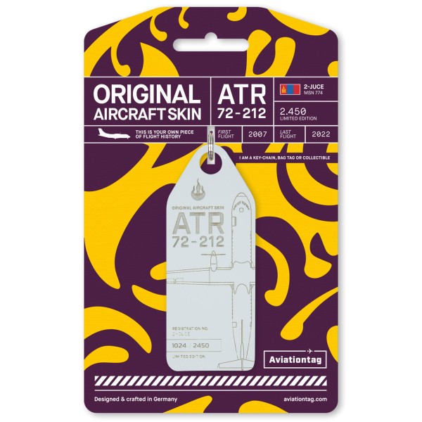 Aviationtag - ATR 72 - 2-JUCE weiß