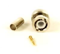 BNC-Stecker (male) für RG58 und Aircell 5 Crimp-Verbindung 50 Ohm BNC-Stecker (male) für RG58 und Aircell 5 Crimp-Verbindung 50 Ohm