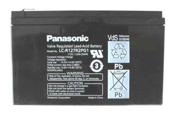 Panasonic Bleiakku 12V 7,2Ah