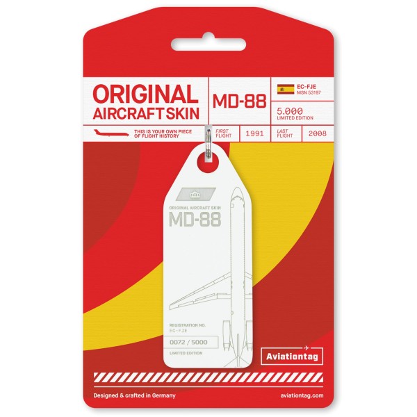 Aviationtag - McDonnell Douglas MD-88-EC-FJE - weiß