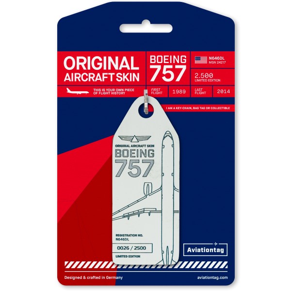 Aviationtag - Boeing B757 - N646DL-01white